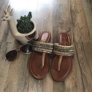 Jessica Simpson slide on sandals